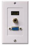 FACE PLATE HDMI+VGA+AUDIO PURESONIC 164R