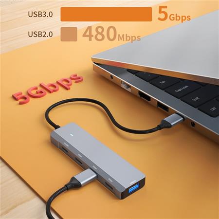 HUB USB-C A 4 USB-C