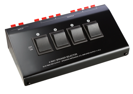SELECTORA PARLANTE 4 X 1 STEREO A-1005