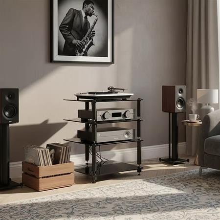 MUEBLE HI FI BERGEN 2 BLACK NORSTONE
