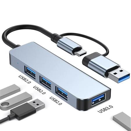 HUB USB/USB-C A 4 USB 3.0