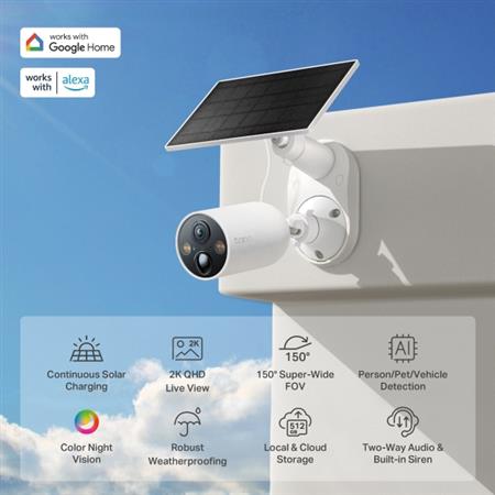 KIT CAMARA BATERIA + PANEL SOLAR C425 TAPO TPLINK