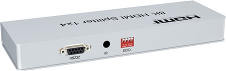 SPLITTER HDMI 4 PUERTOS 8K 7680*4320/60HZ