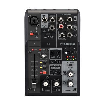 CONSOLA  AG03 MK2 YAMAHA3 CANALES USB STREAMING