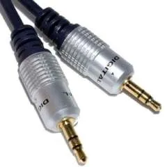 CABLE 3.5ST M/M HI-Q GOLD 10Mts PURESONIC