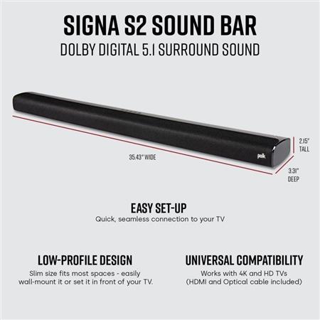 BARRA DE SONIDO POLK AM6214 C/SUBWOOFER