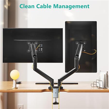 SOPORTE MONITOR GAS ESCRITORIO  DOBLE UDT30-CO24